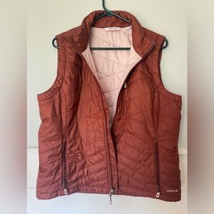 Orvis Quilted Vest Copper Tone Size Large